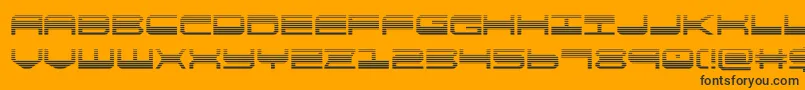 quickgeargrad-fontti – mustat fontit oranssilla taustalla
