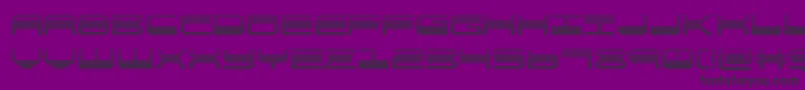 フォントquickgeargrad – 紫の背景に黒い文字
