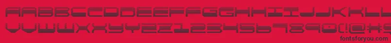 quickgeargrad Font – Black Fonts on Red Background