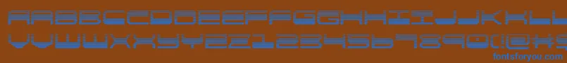Шрифт quickgeargrad – синие шрифты на коричневом фоне