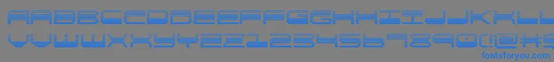 Шрифт quickgeargrad – синие шрифты на сером фоне