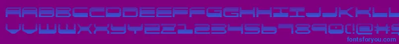 quickgeargrad-fontti – siniset fontit violetilla taustalla