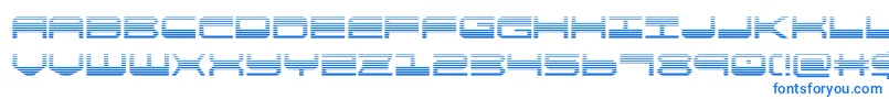 quickgeargrad-fontti – siniset fontit valkoisella taustalla