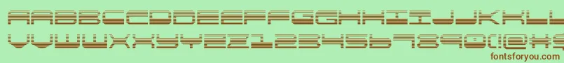 Шрифт quickgeargrad – коричневые шрифты на зелёном фоне