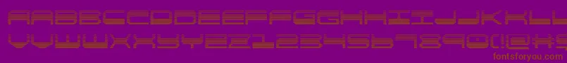 quickgeargrad Font – Brown Fonts on Purple Background