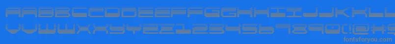 Шрифт quickgeargrad – серые шрифты на синем фоне