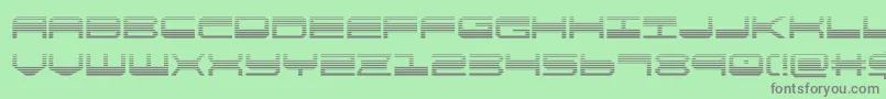 quickgeargrad Font – Gray Fonts on Green Background