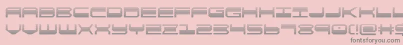 quickgeargrad-fontti – harmaat kirjasimet vaaleanpunaisella taustalla