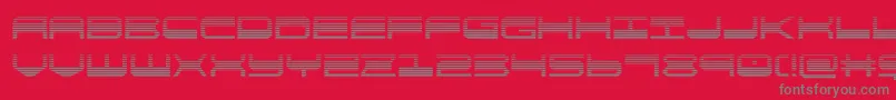 フォントquickgeargrad – 赤い背景に灰色の文字