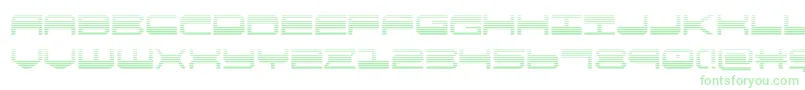 quickgeargrad-Schriftart – Grüne Schriften auf weißem Hintergrund