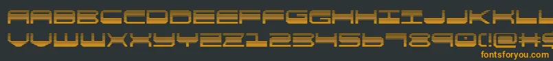 Шрифт quickgeargrad – оранжевые шрифты на чёрном фоне