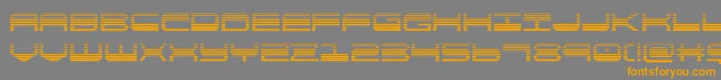 Шрифт quickgeargrad – оранжевые шрифты на сером фоне