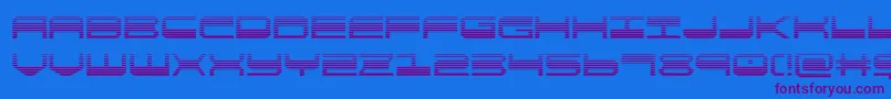 Шрифт quickgeargrad – фиолетовые шрифты на синем фоне