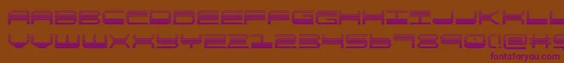 quickgeargrad Font – Purple Fonts on Brown Background