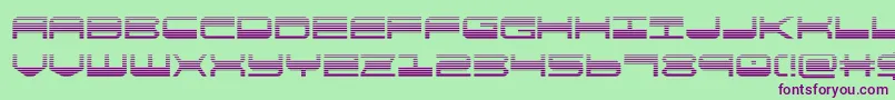 Шрифт quickgeargrad – фиолетовые шрифты на зелёном фоне