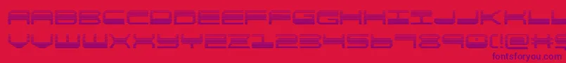 quickgeargrad Font – Purple Fonts on Red Background