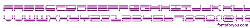 quickgeargrad-fontti – violetit fontit valkoisella taustalla
