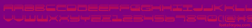 フォントquickgeargrad – 紫の背景に赤い文字