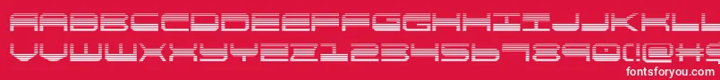 フォントquickgeargrad – 赤い背景に白い文字