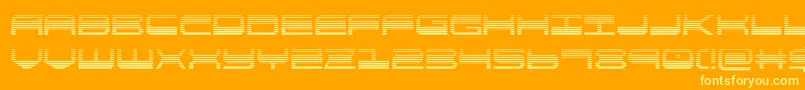 Шрифт quickgeargrad – жёлтые шрифты на оранжевом фоне