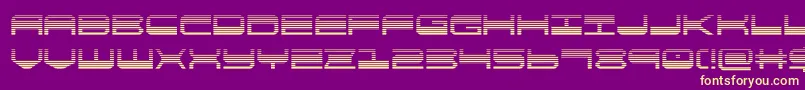 Шрифт quickgeargrad – жёлтые шрифты на фиолетовом фоне