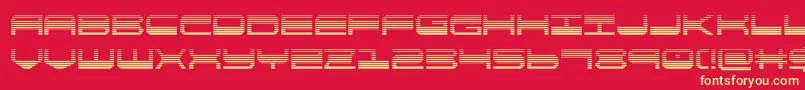 quickgeargrad-fontti – keltaiset fontit punaisella taustalla