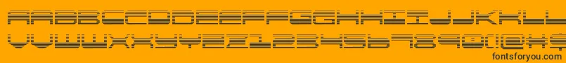 quickgeargrad Font – Black Fonts on Orange Background