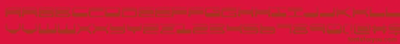 quickgeargrad Font – Brown Fonts on Red Background
