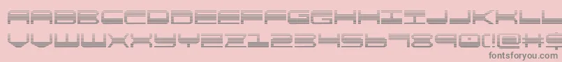 quickgeargrad-Schriftart – Graue Schriften auf rosa Hintergrund