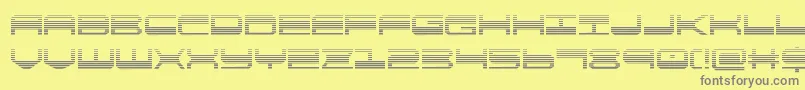 quickgeargrad Font – Gray Fonts on Yellow Background