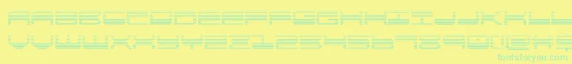 Czcionka quickgeargrad – zielone czcionki na żółtym tle