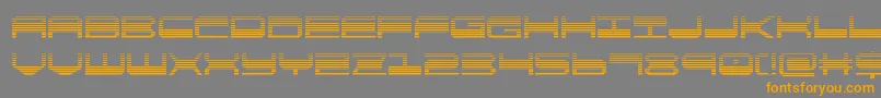 Шрифт quickgeargrad – оранжевые шрифты на сером фоне