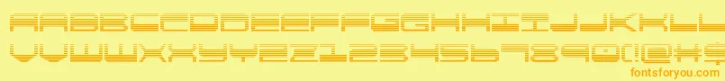 Czcionka quickgeargrad – pomarańczowe czcionki na żółtym tle