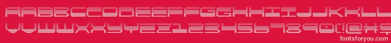 フォントquickgeargrad – 赤い背景にピンクのフォント