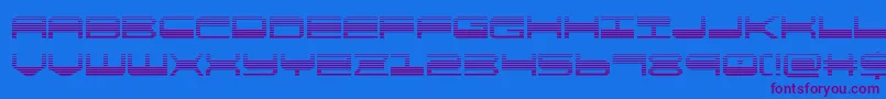 quickgeargrad Font – Purple Fonts on Blue Background