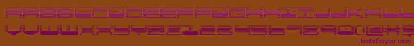 quickgeargrad-fontti – violetit fontit ruskealla taustalla