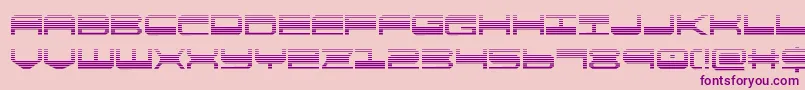 フォントquickgeargrad – ピンクの背景に紫のフォント