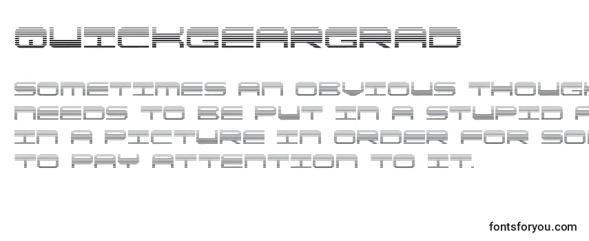 Обзор шрифта Quickgeargrad (137865)