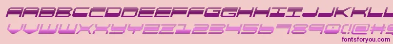 quickgeargradital Font – Purple Fonts on Pink Background