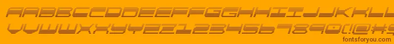 Fonte quickgeargradital – fontes marrons em um fundo laranja