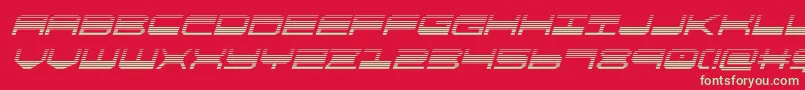 quickgeargradital Font – Green Fonts on Red Background