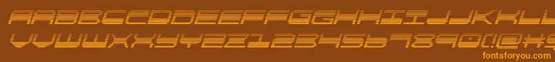 quickgeargradital Font – Orange Fonts on Brown Background