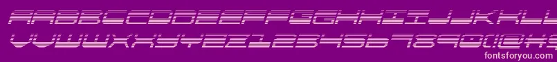 quickgeargradital Font – Pink Fonts on Purple Background