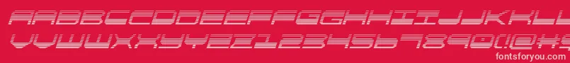 quickgeargradital Font – Pink Fonts on Red Background