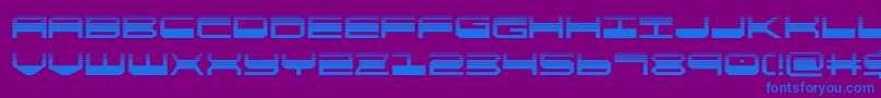 quickgearhalf Font – Blue Fonts on Purple Background