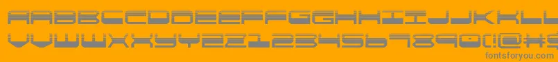 quickgearhalf Font – Gray Fonts on Orange Background