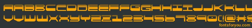 Шрифт quickgearhalf – оранжевые шрифты на чёрном фоне