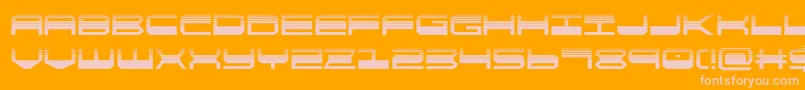 Шрифт quickgearhalf – розовые шрифты на оранжевом фоне
