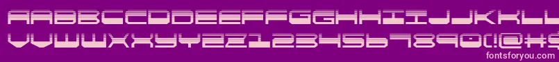 quickgearhalf Font – Pink Fonts on Purple Background