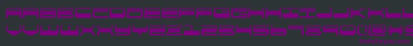 quickgearhalf Font – Purple Fonts on Black Background